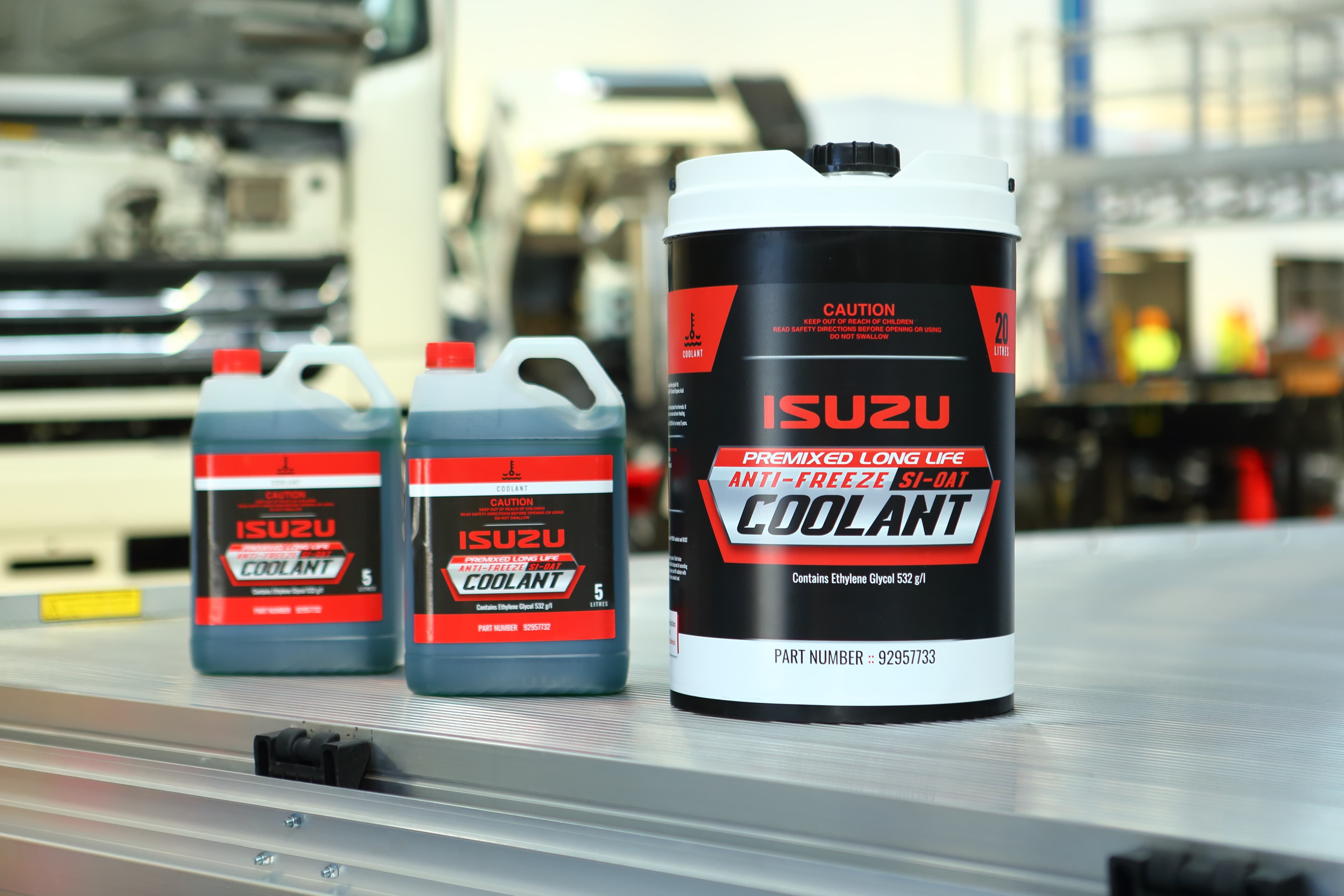 New Isuzu Longlife Antifreeze Coolant Lands